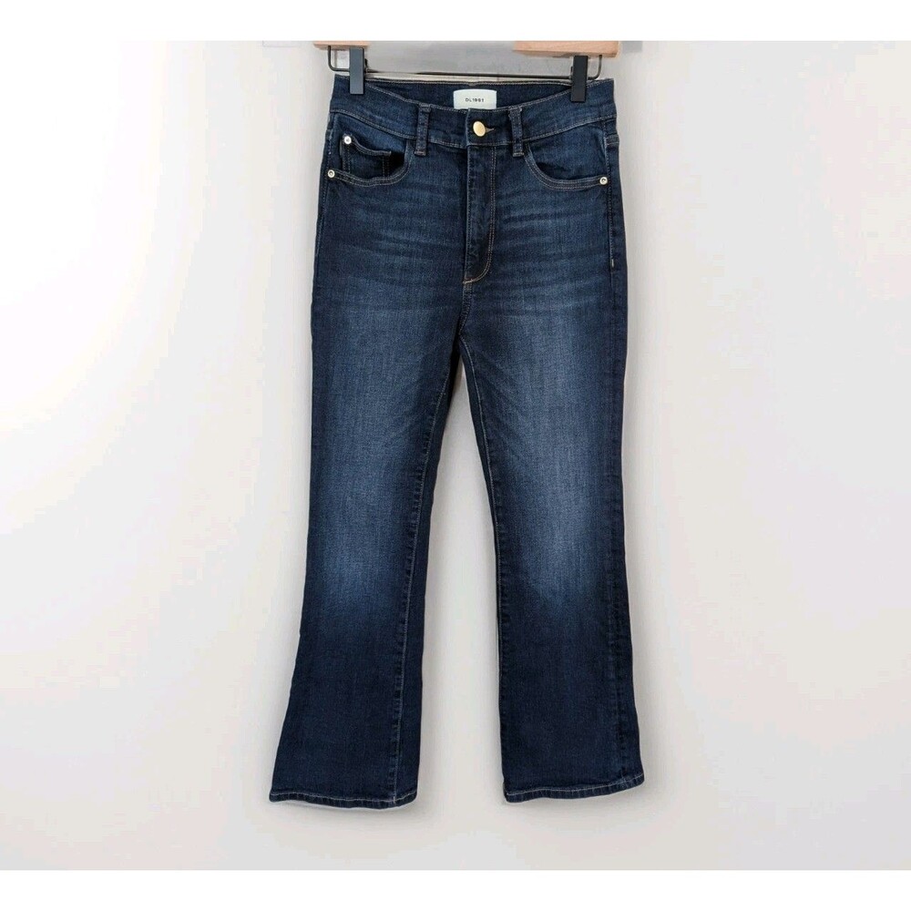 DL1961 Bridget Boot Jeans 26 High Rise Crop Insta Sculpt Stretch Denim